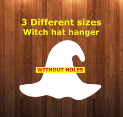 Witch Hat WITHOUT holes - Wall Hanger - 4 sizes to choose from -  Sublimation Blank  - 1 sided  or 2 sided options