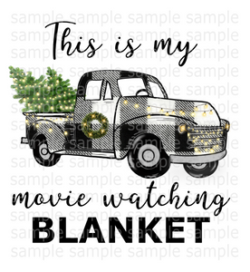 (Instant Print) Digital Download - This is my movie watching blanket