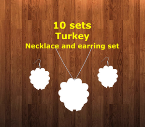 Turkey necklace sets- you get 10 sets - BULK PURCHASE 10pair earrings and 10pc necklace