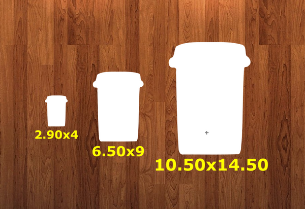 Coffee cup WITH holes - Wall Hanger - 3 sizes to choose from -  Sublimation Blank  - 1 sided  or 2 sided options