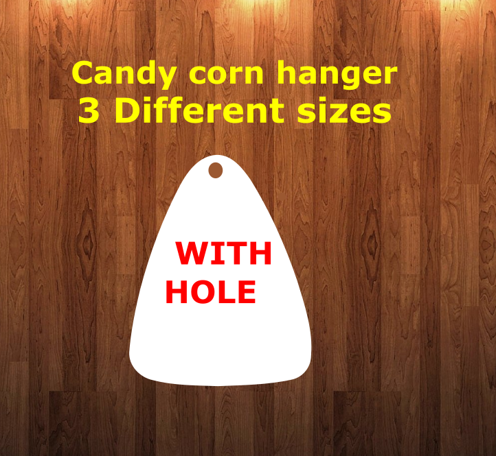 Candy corn WITH holes - Wall Hanger - 3 sizes to choose from -  Sublimation Blank  - 1 sided  or 2 sided options