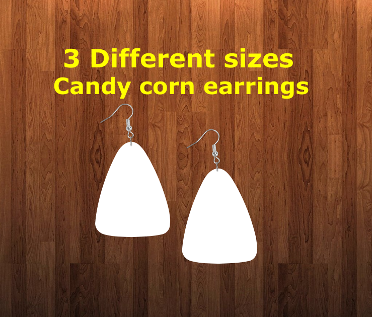 Candy corn earrings size 1.5 inch - BULK PURCHASE 10pair