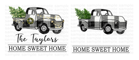 (Instant Print) Digital Download - Bundle 2pc set Home Sweet Home (add your own last name)
