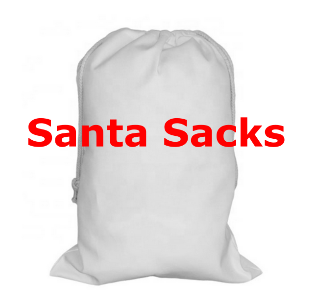 LARGE Santa sack blank , they are great for Sublimation !!! ( Single or bulk buy )