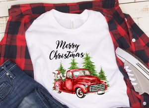 (Instant Print) Digital Download - Merry Christmas Cow & Truck