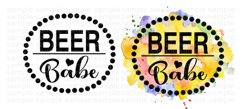 (Instant Print) Digital Download - Beer babe ( 2 PNG Deal )