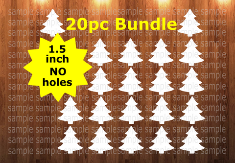 20pc bundle - 1.5 inch Tree (great for badge reels & hairbow centers)