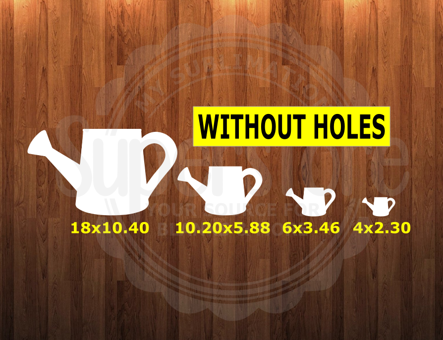 WithOUT holes - Watering Can - 4 sizes to choose from -  Sublimation Blank  - 1 sided  or 2 sided options