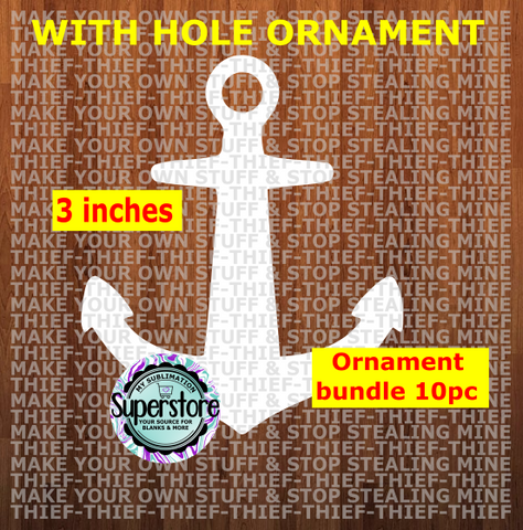 Anchor - with hole - Ornament Bundle Price