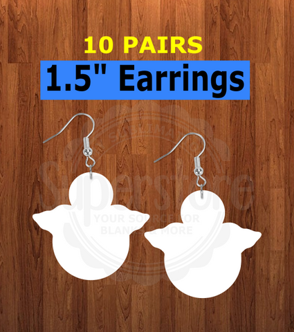 Angel earrings size 1.5 inch - BULK PURCHASE 10pair