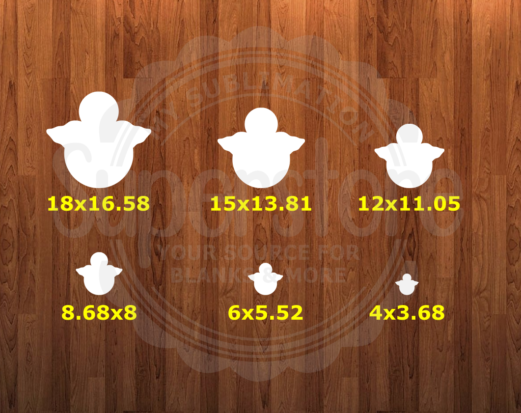 With holes - Angel shape - 6 different sizes - Sublimation Blanks – My ...
