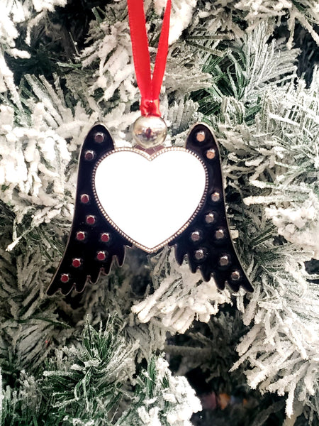 Angel wing ornament (black) - Bulk pricing option