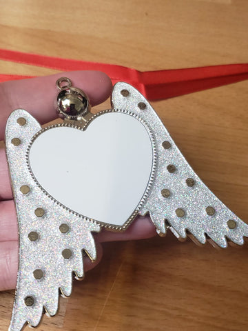 Angel wing ornament (white) - Bulk pricing option