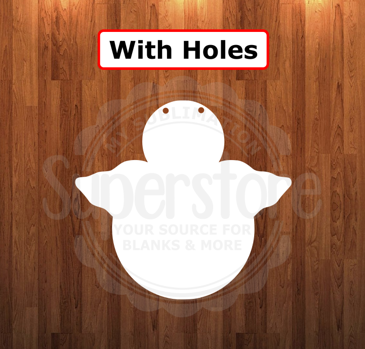 With holes - Angel shape - 6 different sizes - Sublimation Blanks