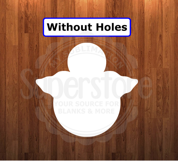 WithOUT holes - Angel shape - 6 different sizes - Sublimation Blanks