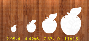 Apple - With holes - Wall Hanger - 4 sizes to choose from -  Sublimation Blank  - 1 sided  or 2 sided options