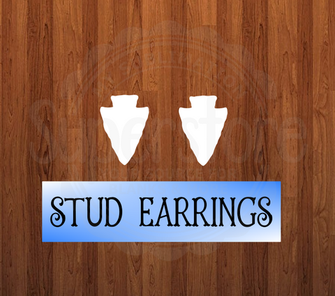 10 or 20 pair bulk buy - Arrowhead half inch studs for earrings