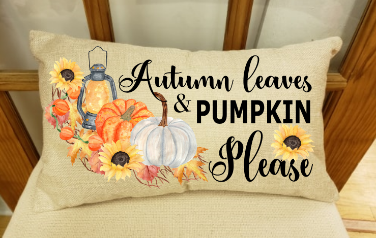 (Instant Print) Digital Download - Autumn leaves and pumpkin please