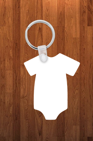 Baby onesie Keychain - Single sided or double sided  -  Sublimation Blank