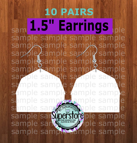 Barn earrings size 1.5 inch - BULK PURCHASE 10pair