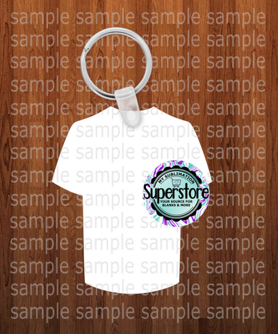 Baseball shirt keychain - Single sided sublimation blank