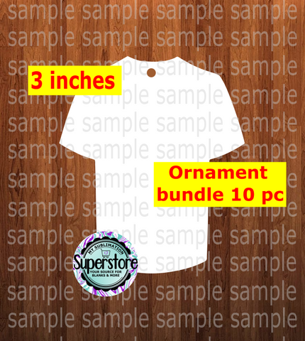 Baseball shirt - WITH hole - Ornament Bundle Price