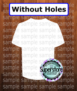 Baseball shirt - withOUT holes - Wall Hanger - 5 sizes to choose from - Sublimation Blank
