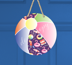 (Instant Print) Digital Download - Beach ball flamingo