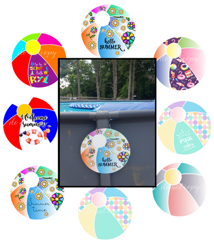(Instant Print) Digital Download - Beach ball bundle 8 designs