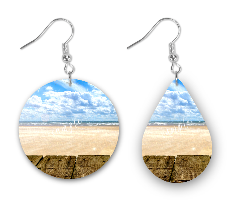 (Instant Print) Digital Download - 2pc Beach round & tear drop bundle ...