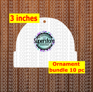 Beanie - WITH hole - Ornament Bundle Price