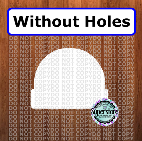 Beanie - withOUT holes - Wall Hanger - 5 sizes to choose from - Sublimation Blank
