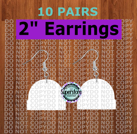 Beanie - earrings size  2 inch - BULK PURCHASE 10pair