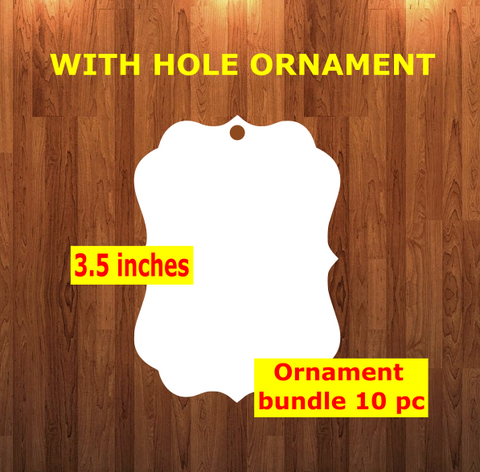 Benelux side with top hole - Ornament Bundle Price