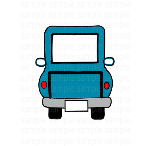 (Instant Print) Digital Download - Blue truck