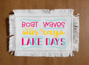 (Instant Print) Digital Download - Boat waves - Sun rays - Lake days