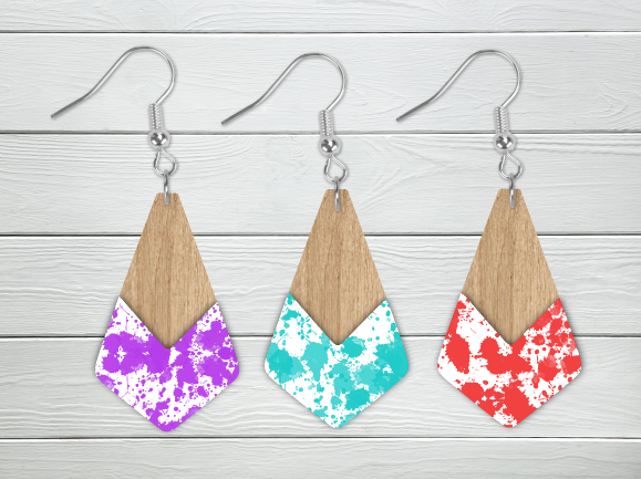 Digital Download - 3pc boho geometric splatter bundle - made for our blanks