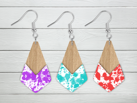 Digital Download - 3pc boho geometric splatter bundle - made for our blanks