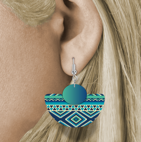 Digital Download - Boho aztec rounded design - made for our blanks