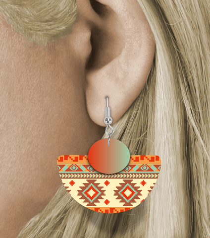 Digital Download - Boho aztec rounded design - made for our blanks