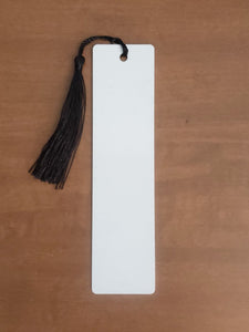 Bookmark metal with black tassel - 1pc or 10 pack