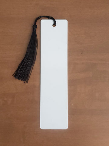 Bookmark metal with black tassel - 1pc or 10 pack