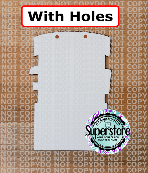 Booth - WITH holes - Wall Hanger - 5 sizes to choose from - Sublimation Blank