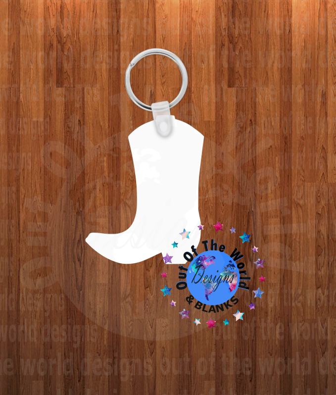 Boot Keychain - Single sided or double sided  -  Sublimation Blank