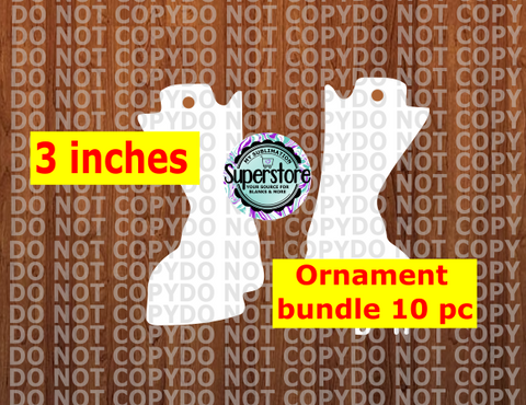 Boots - WITH hole - Ornament Bundle Price