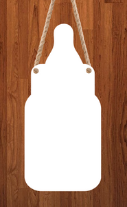 Baby bottle hanger - With holes - 3 different sizes use drop down bar -  Sublimation Blank MDF Single Sided