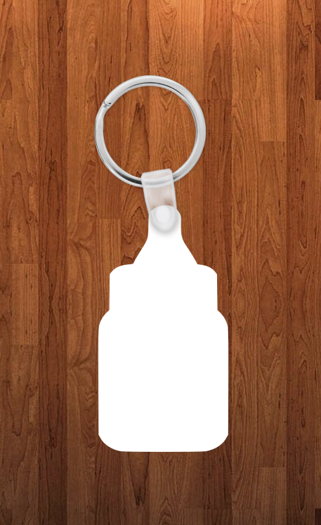 Baby bottle Keychain - Single sided or double sided  -  Sublimation Blank