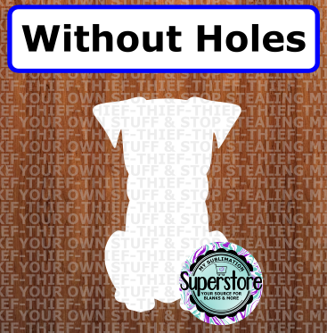 Boxer - withOUT holes - Wall Hanger - 5 sizes to choose from - Sublimation Blank