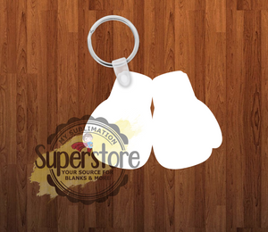 Boxing glove Keychain - Single sided or double sided - Sublimation Blank