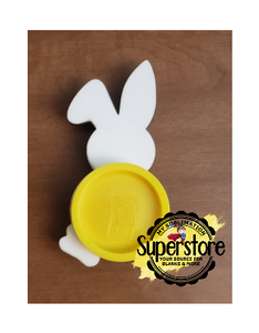 Bunny with hole cut out for mini play doh - 1pc or 10pc option